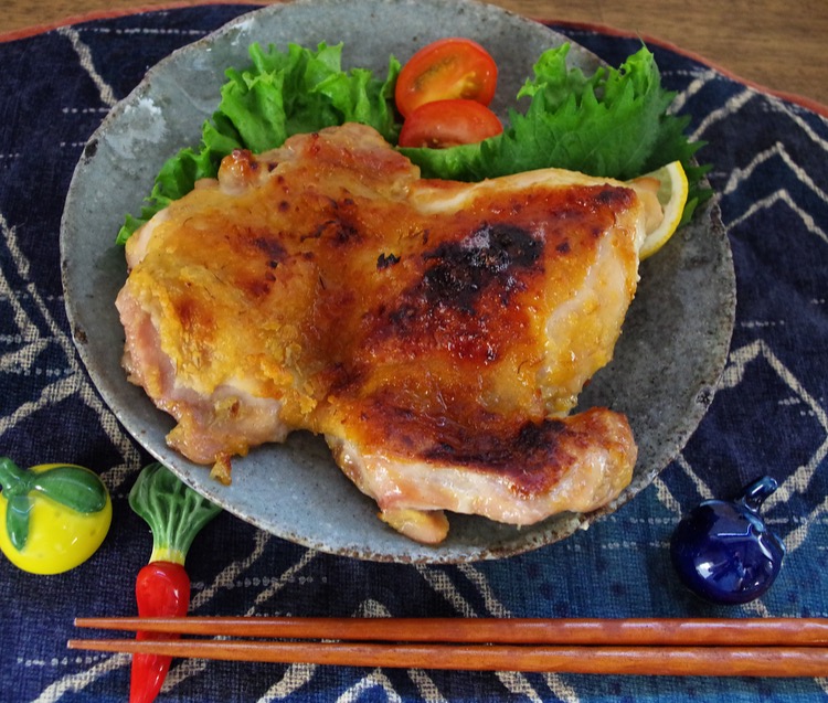 鶏のブイヨンみそ漬けグリル