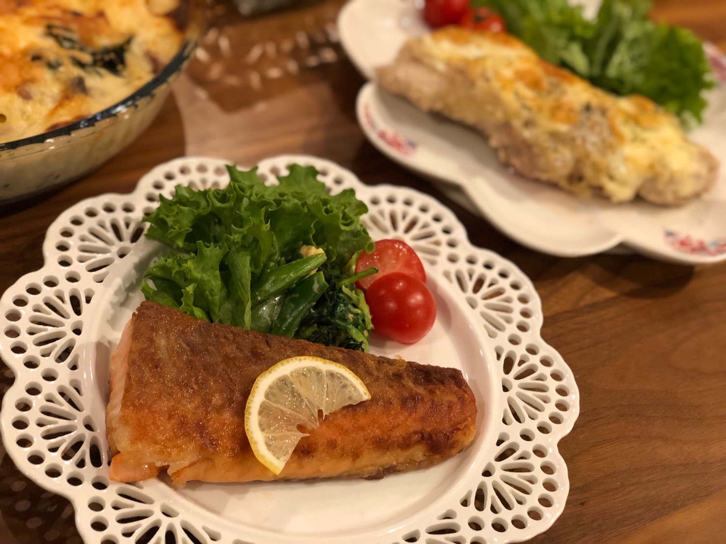 サーモンのムニエル