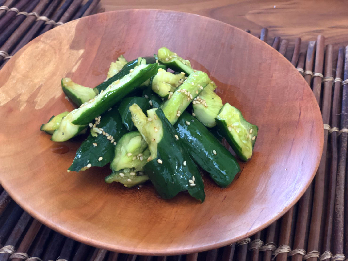 たたききゅうりの浅漬け