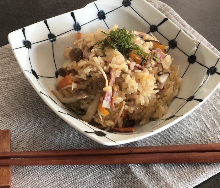 きのこたっぷりおこわ